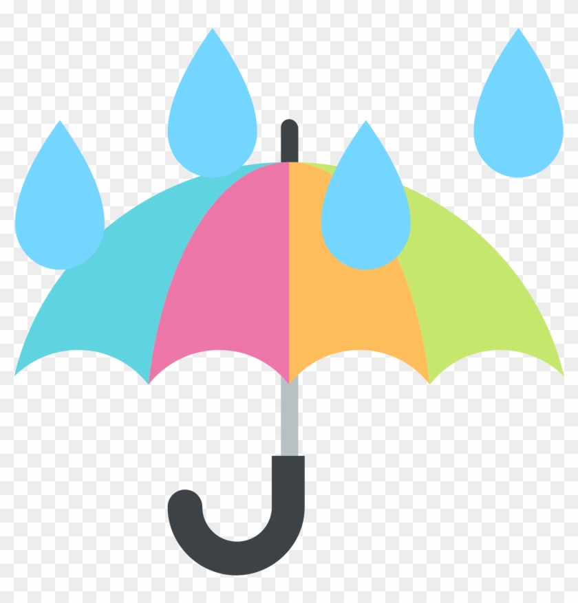 Umbrella Template 26, Buy Clip Art - Umbrella With Rain Drops #840902