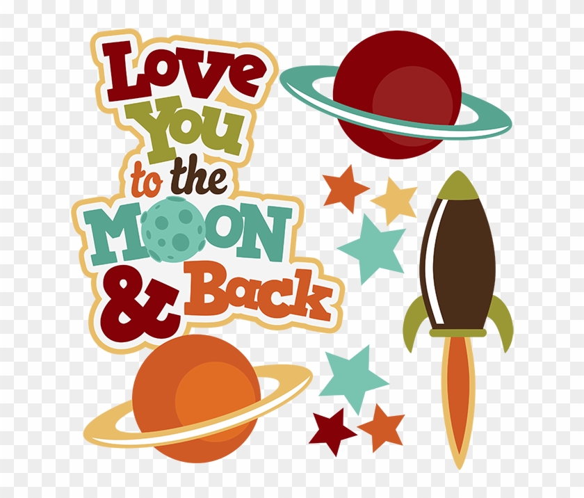 Love You To The Moon And Back Clipart #840936