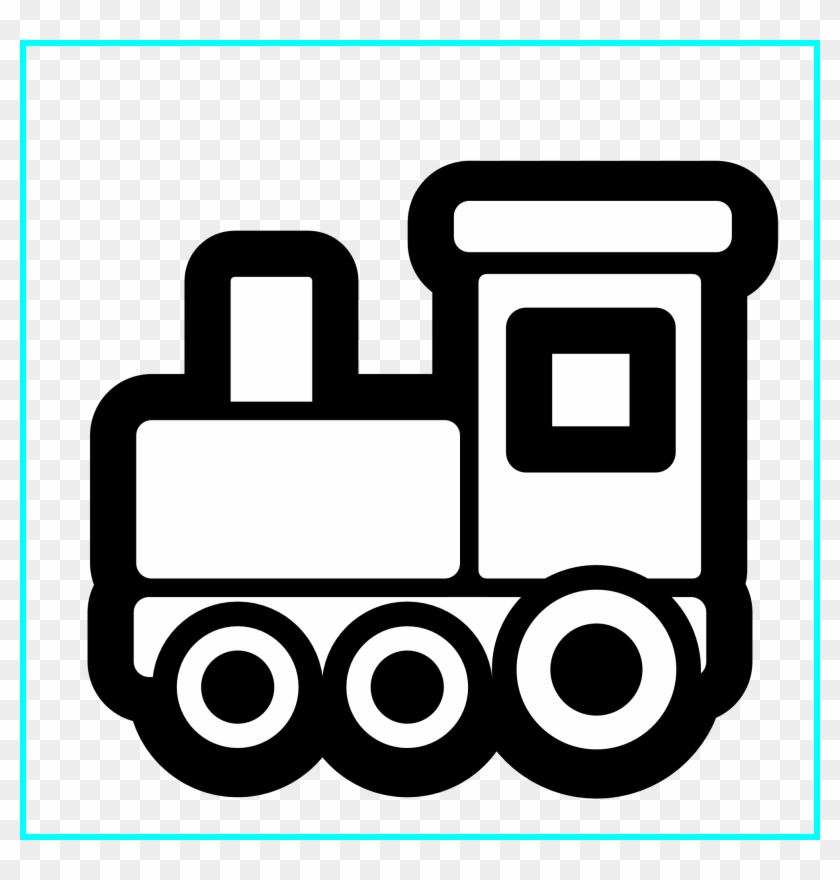 Shocking Black And White Pumpkin Toy Train Icon Line - Train Clipart Black And White #840980