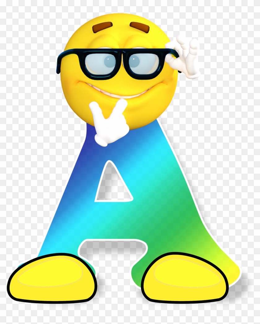 Cartoon Alphabet Letters 2, Buy Clip Art - Smiley Alphabet #841050