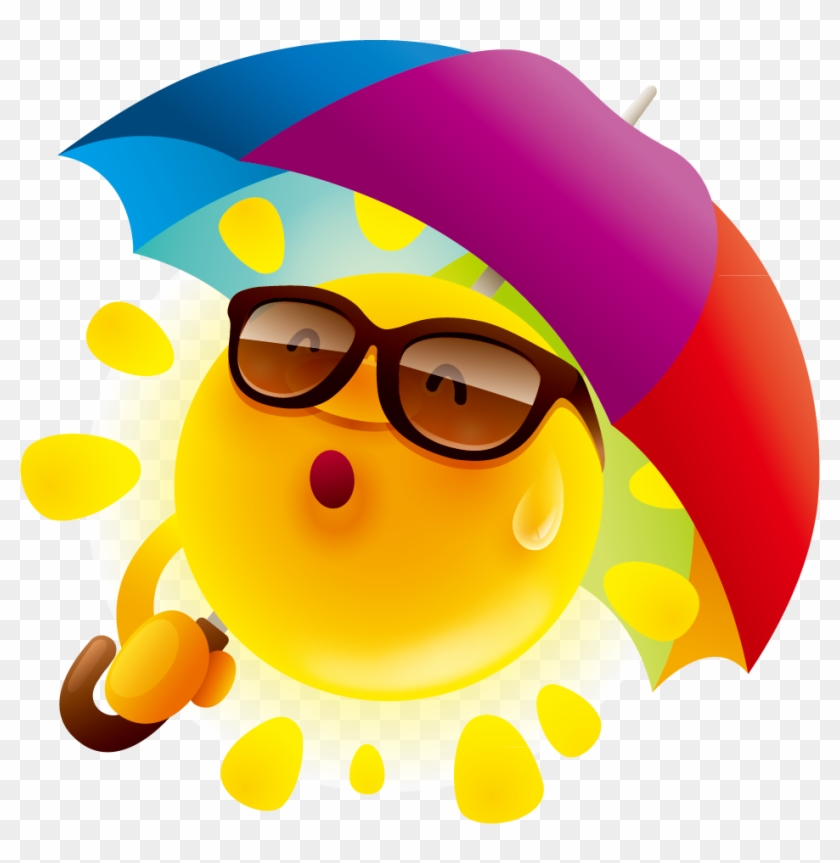 Cartoon Stock Photography Umbrella Clip Art - Cute Cartoon Sun Png #841051