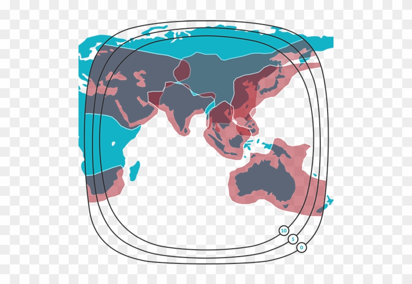 Nss-6 Ku Band - World Map Black And White #841248