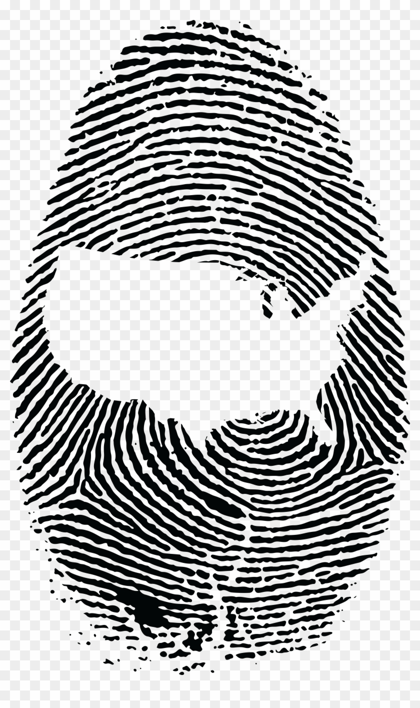 Free Clipart Of A Thumb Print With The United States - Free Clipart Of A Thumb Print With The United States #841655