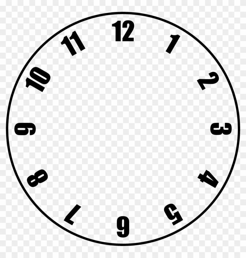 Squares Clipart Blank Clock - Clock With No Hands #841707
