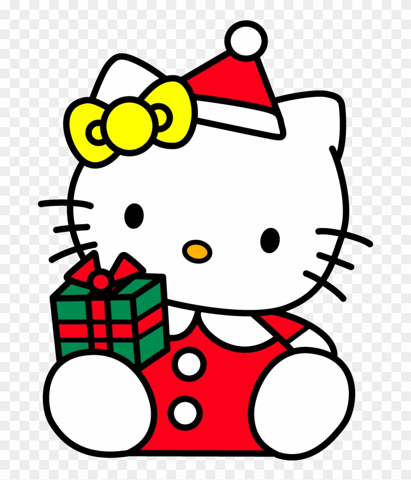 Cute Little Santa Claus Christmas Kitten - Merry Christmas Embroidery Design #841705