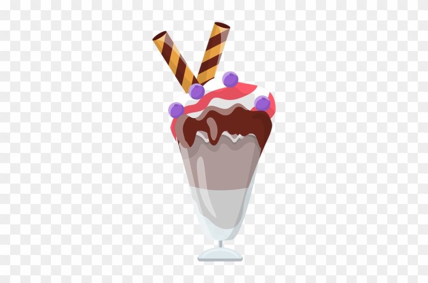 Sorvete De Mirtilo Sundae Transparent Png - Ice Cream #841822