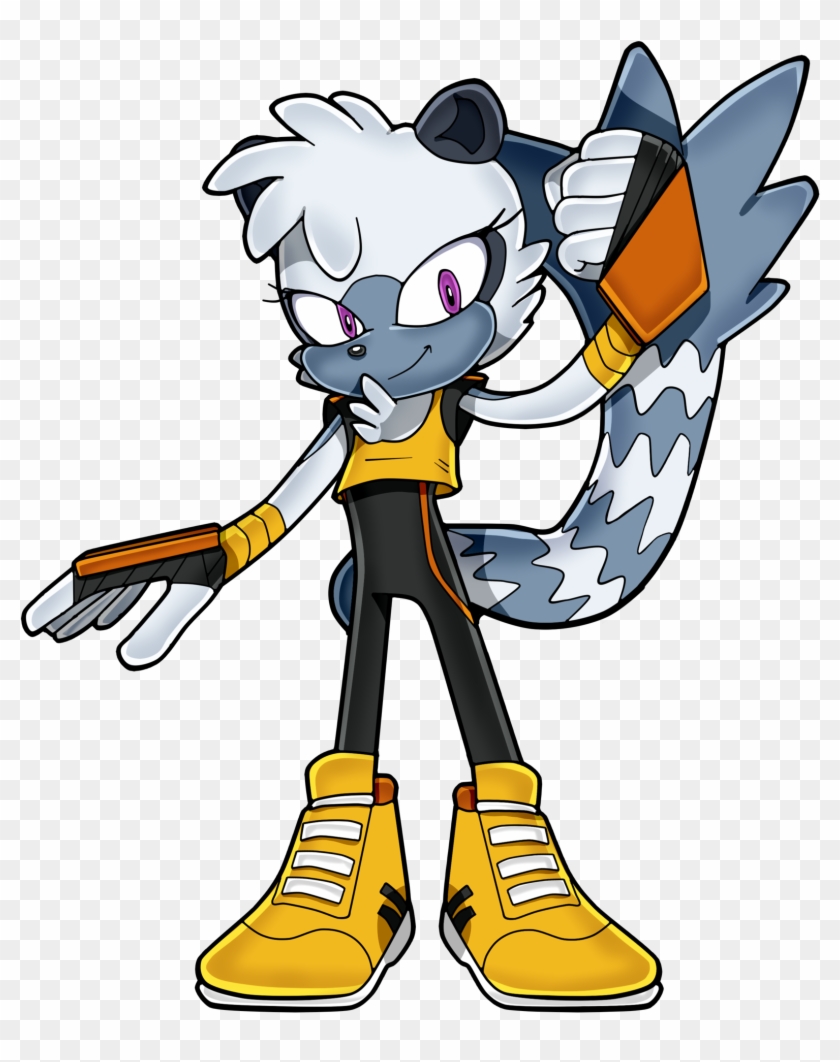 Tangle The Lemur Sonic Channel Style By Quiickyfoxy - Sonic Tangle The  Lemur - Free Transparent PNG Clipart Images Download