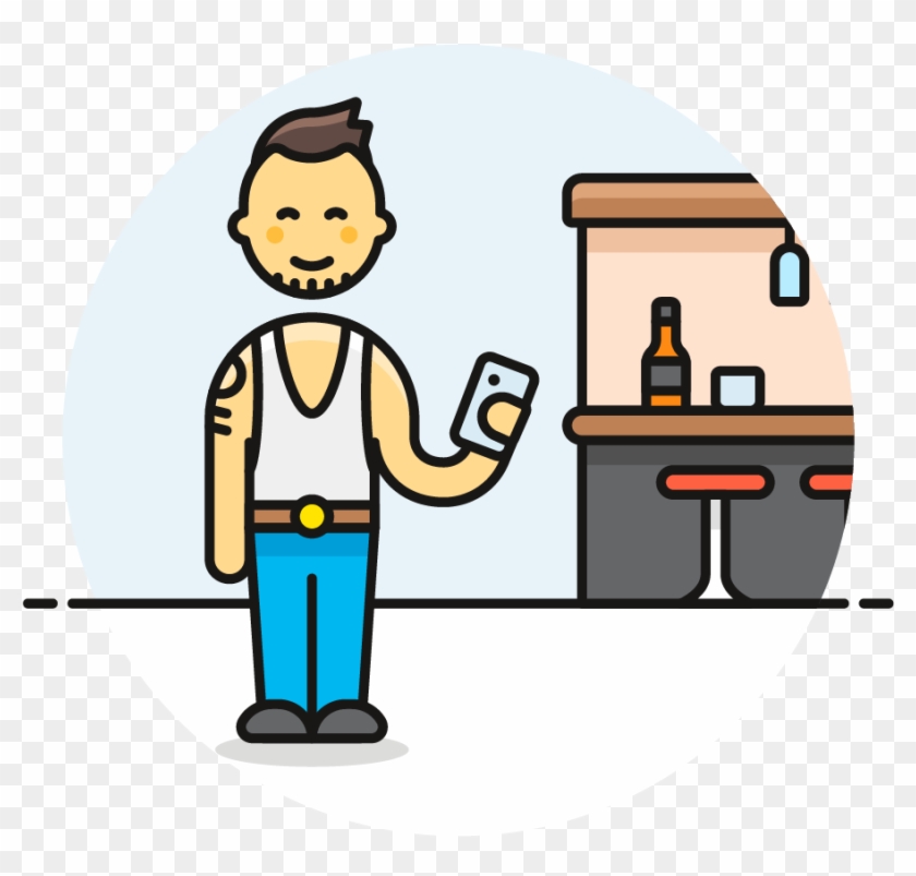 119 Whisky Spirit Bar Male Asian - Cartoon #842028