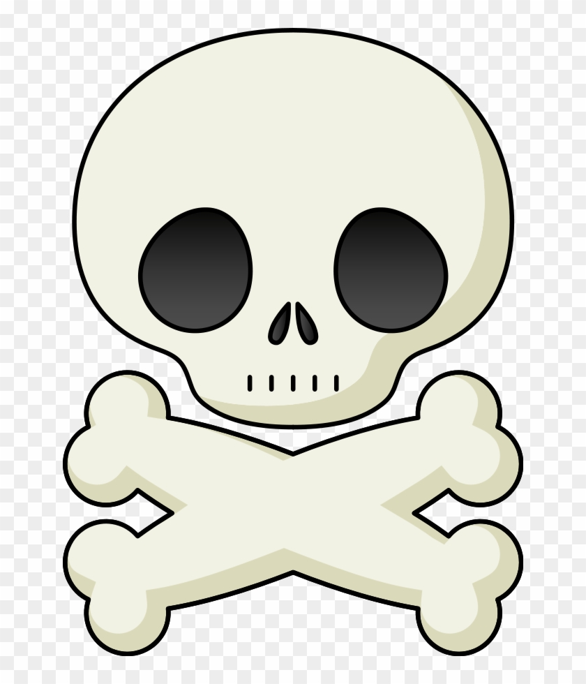Small Skull Clipart - Cartoon Skull And Bones #842044