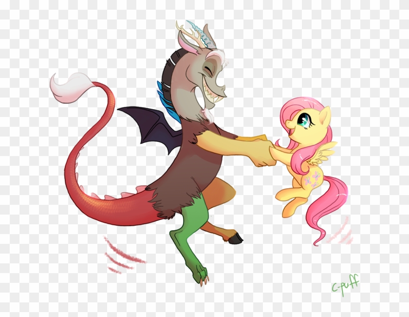 Fluttershy And Discord<<<they Are The Cutest Friends - Fluttershy #842097