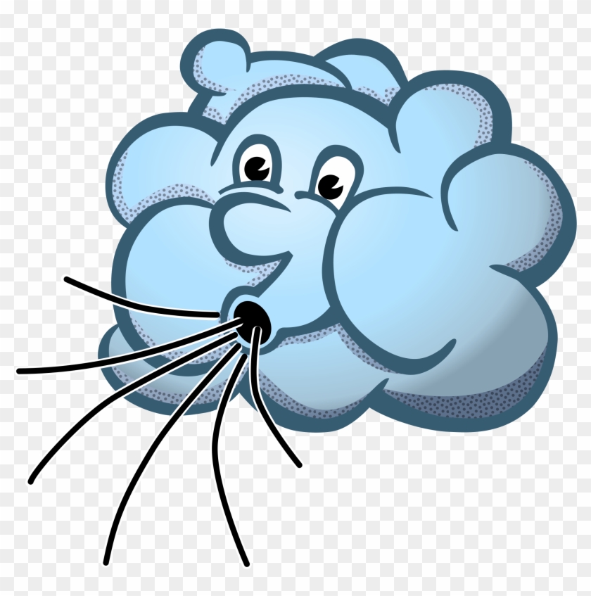 Windy Clip Art - Wind Clipart Png #842352