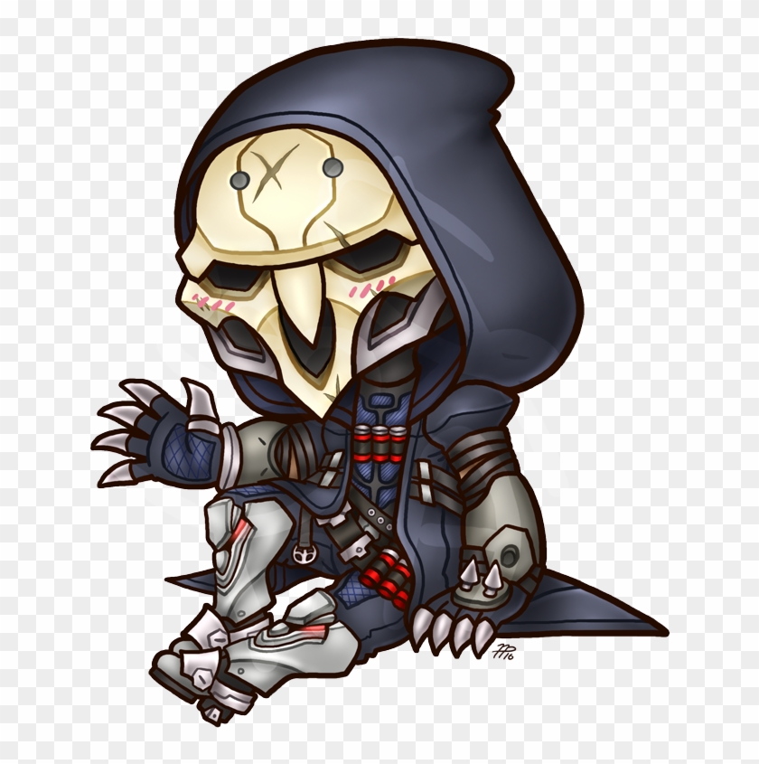 Overwatch Character Clipart - Overwatch Reaper Chibi #842410