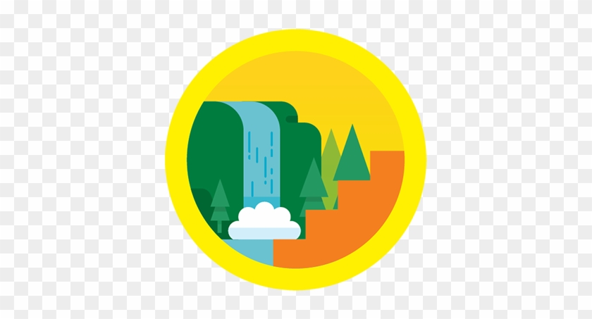 Presenting The Official List Of Fitbit Badges - Fitbit Waterfall Badge #842466