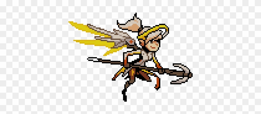 Overwatch Sprite Sprays Mercy - Overwatch Mercy Pixel #842485