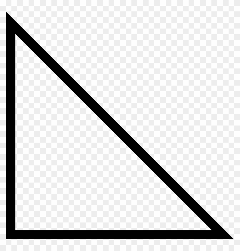 Isosceles Right Triangle - Right Angled Triangle Shape #842490