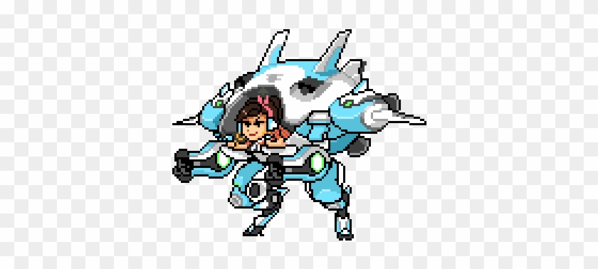 4 - Overwatch Dva Pixel Spray #842510