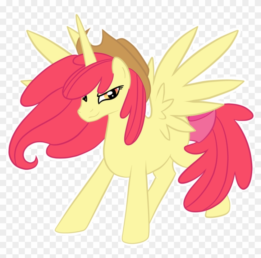 Alicorn, Alicornified, Apple Bloom, Applejack's Hat, - Mlp Applebloom Alicorn #842519