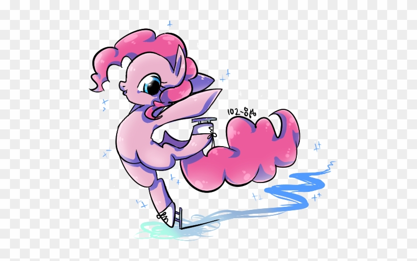 Kkuyo, Bipedal, Ice, Ice Skating, Pinkie Pie, Pony, - Cartoon #842530