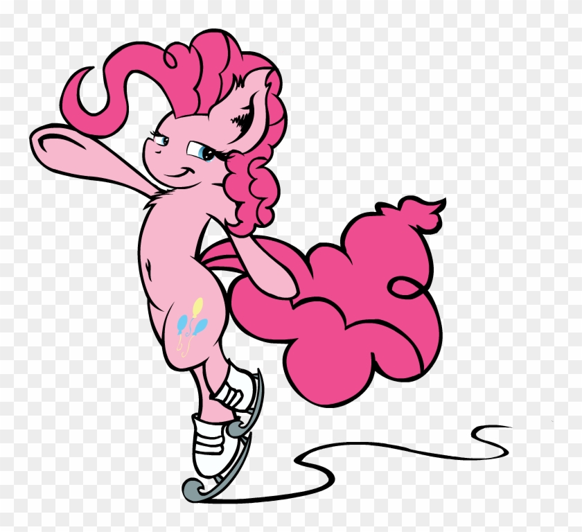 Yooyfull, Ice Skating, Pinkie Pie, Safe, Solo - Cartoon #842542