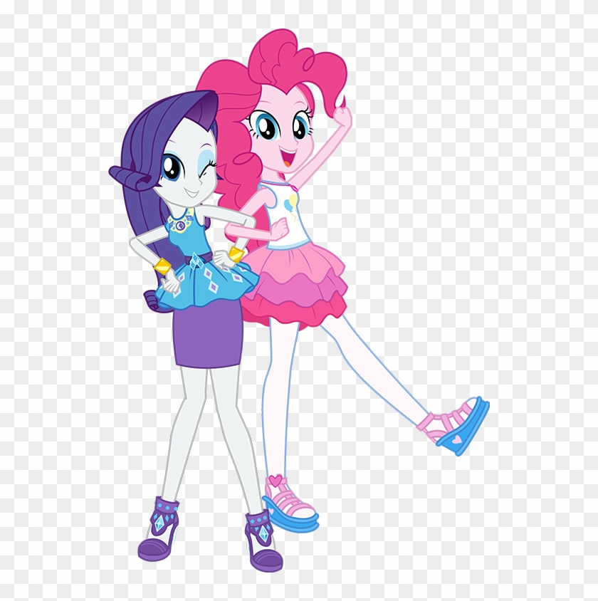 Clothes, Equestria Girls, Official, One Eye Closed, - Eqg Rarity And Pinkie #842548