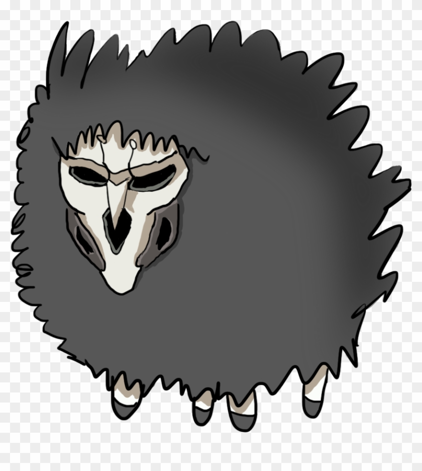 Overwatch Mammal Black And White Head - Overwatch Logo Reaper #842589