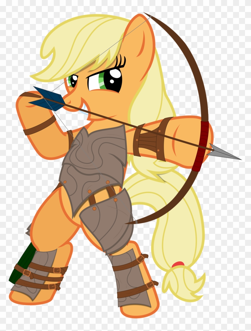 Applejack, Archer, Archery, Arrow, Artist - Duck #842628