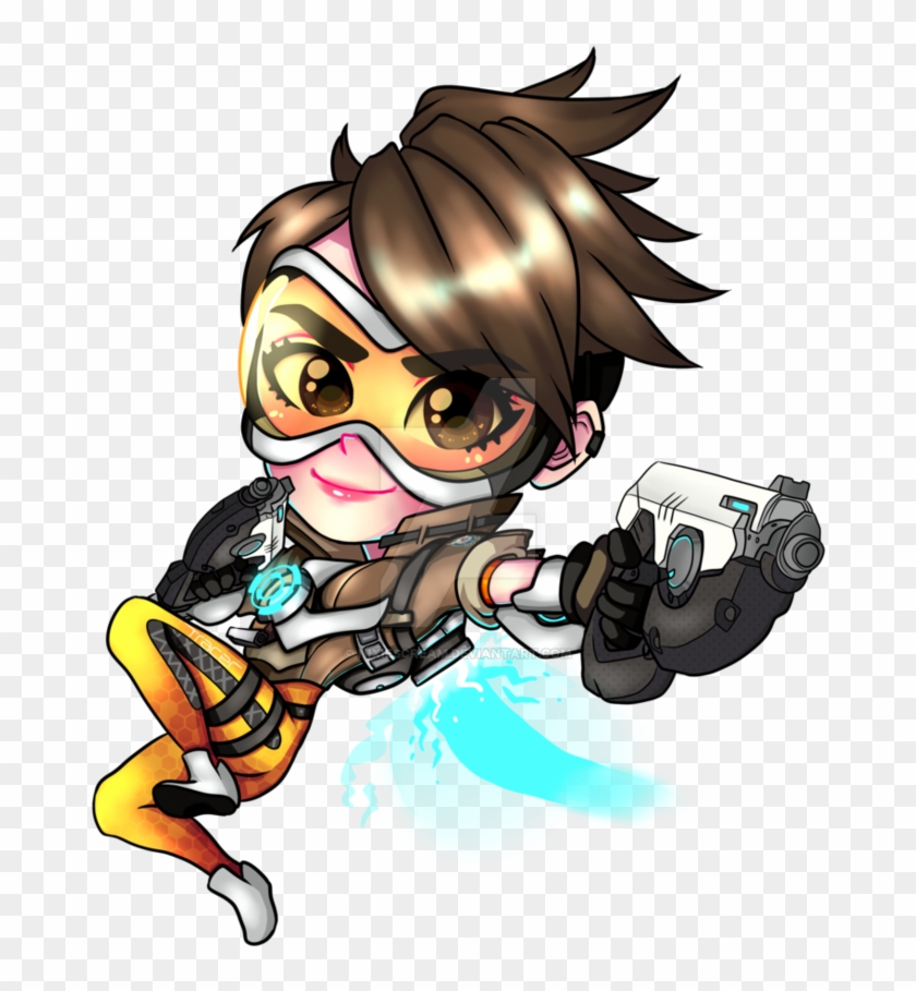 Tracer Overwatch Chibi By Nixiescream - Overwatch #842694