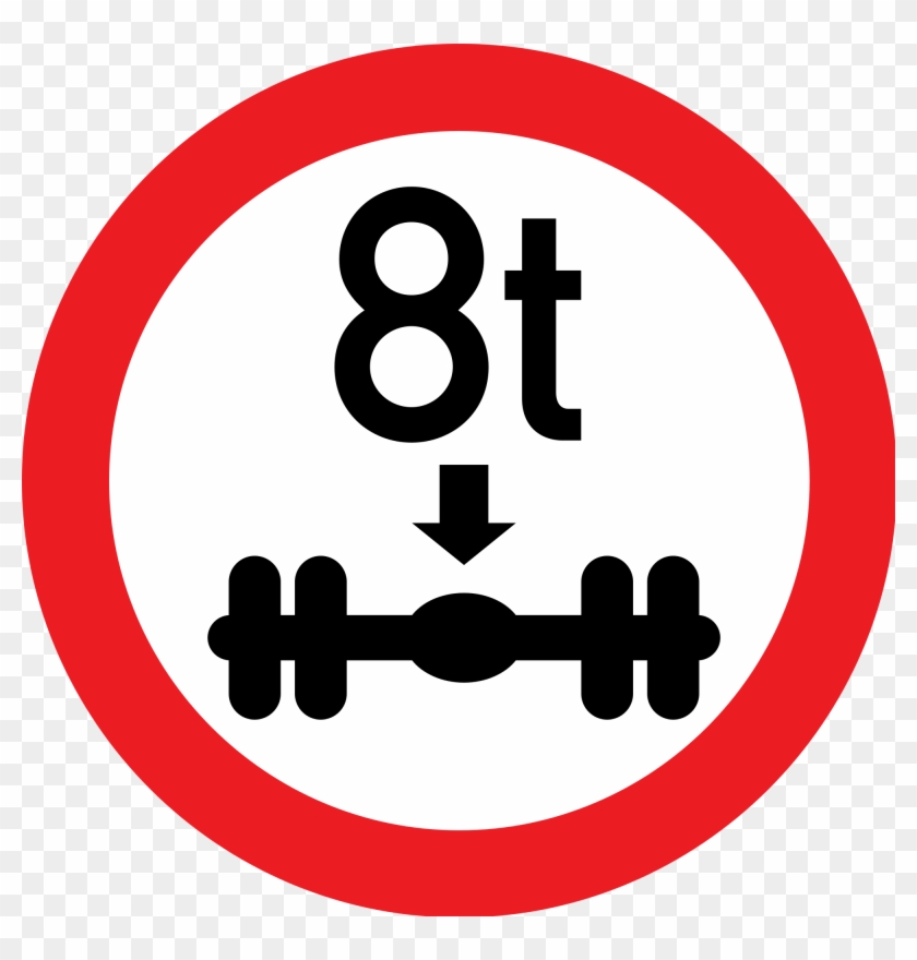 Open - Maximum Weight Road Sign #843040