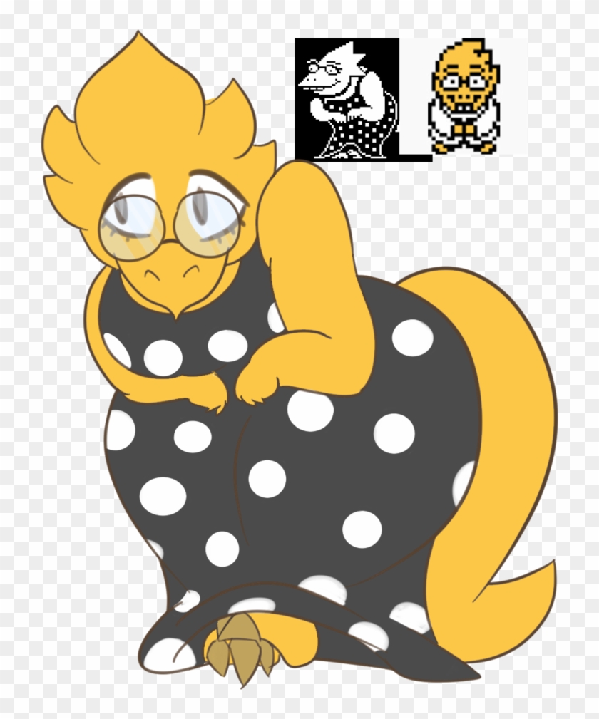 Dr Alphys In Her Cute Dress - Alphys With A Dress #843046