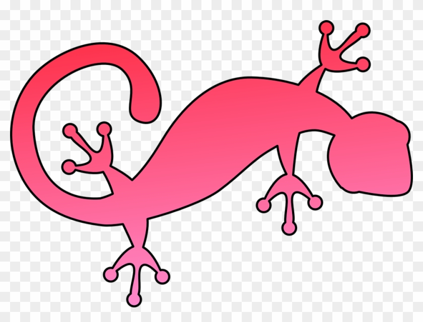 Iguana Clipart Gecko - Iguana Rosa Dibujo #843050