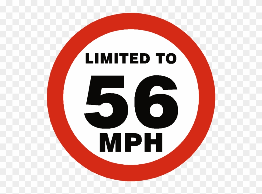 56 Mph Speed Limit Sticker - Angel Tube Station #843109