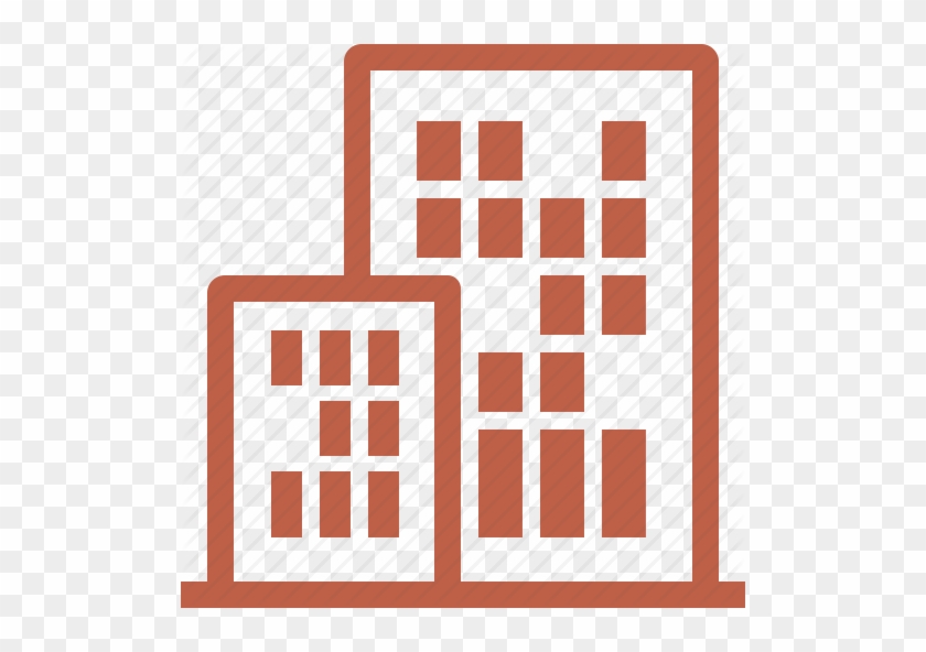 Insurance Office Icon - Apartments Icons Red #843111