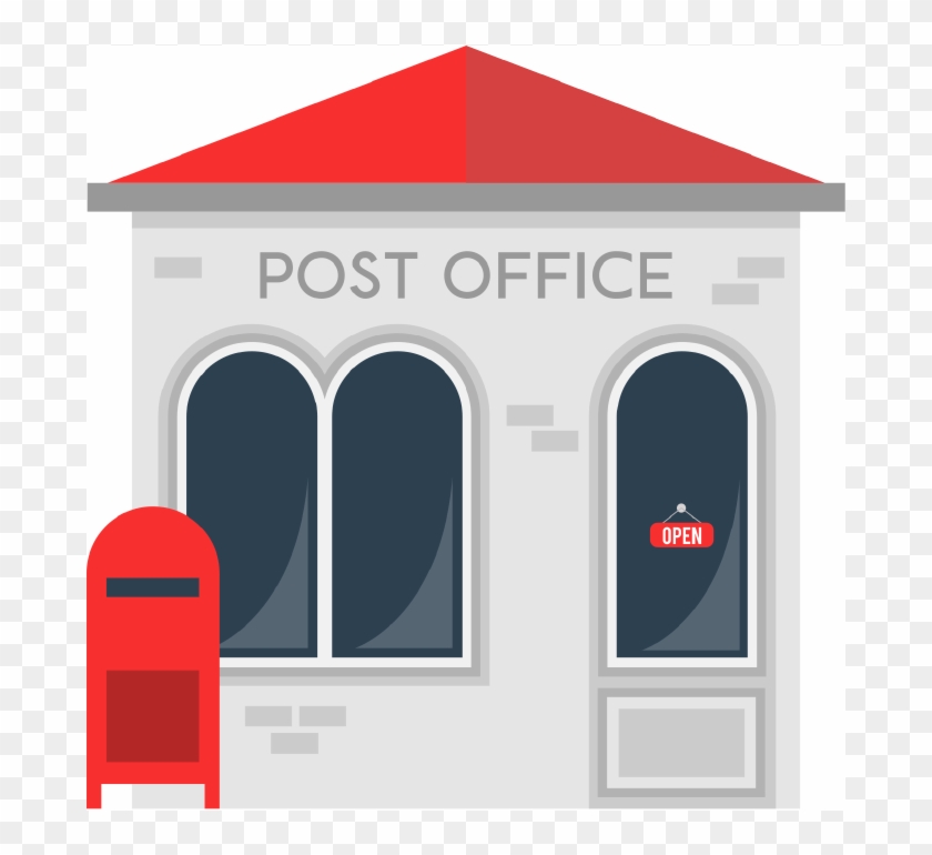 Post Office Building Clipart - Post Office #843146