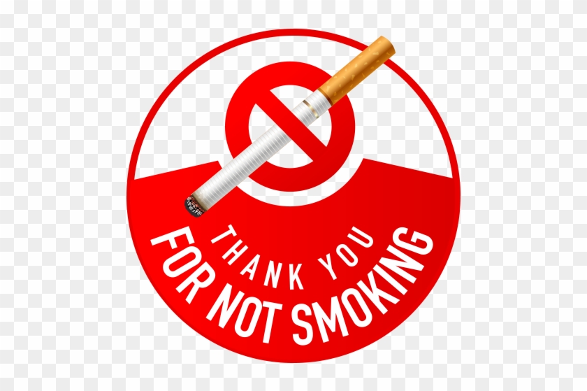 Red Circle With Line Through It - Thank You For No Smoking #843171
