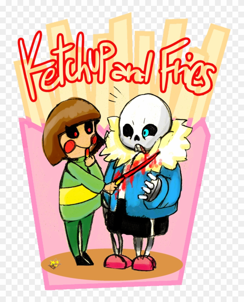 Undertale Ketchup And Fries By Amely14128 - Cartoon #843234