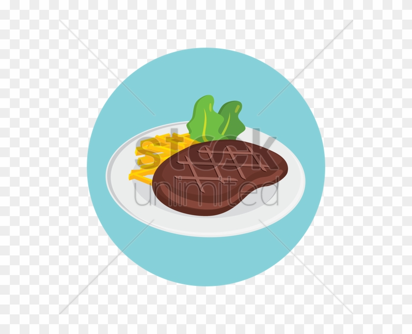 Steak With Fries Clipart - Steak And Fries Clipart #843264