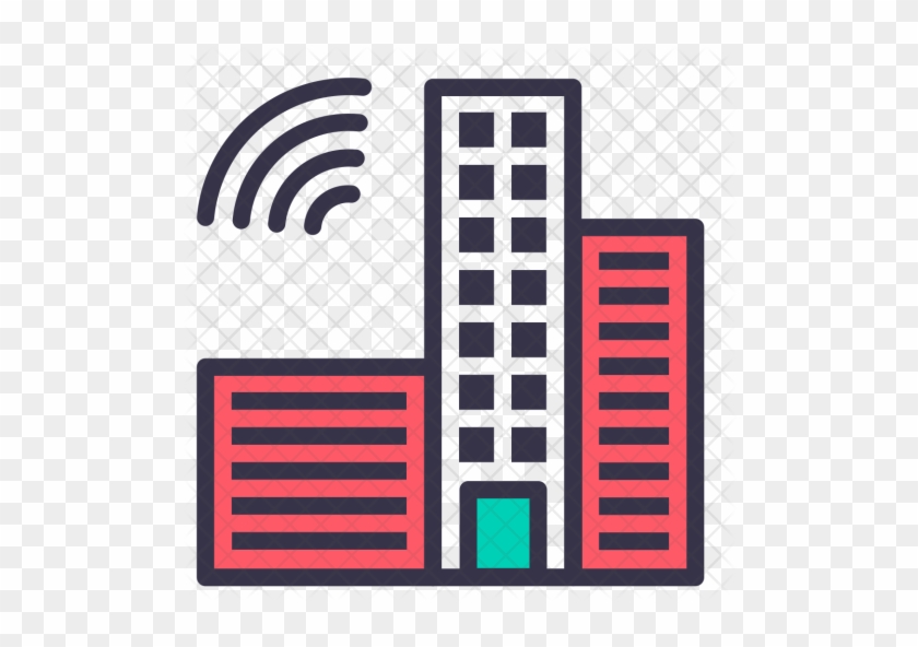 Smart, City, Automated, Automatic, Building, Construction, - Smart Building Icon #843339