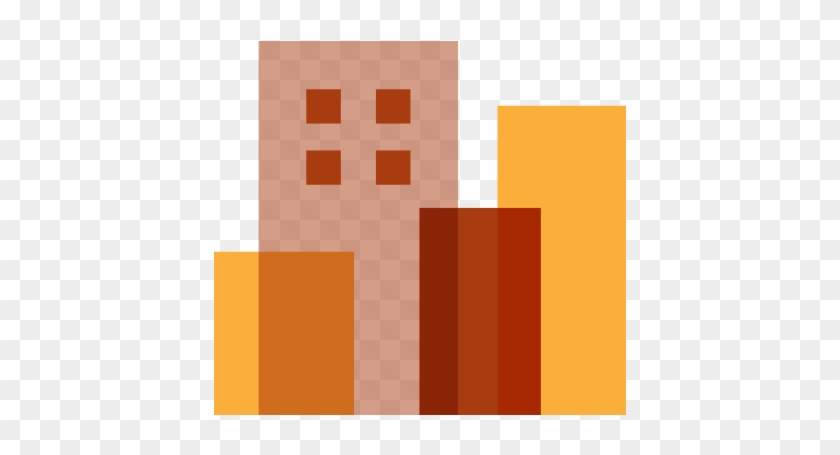 Icon Building Red - Brown Building Icon Png #843408