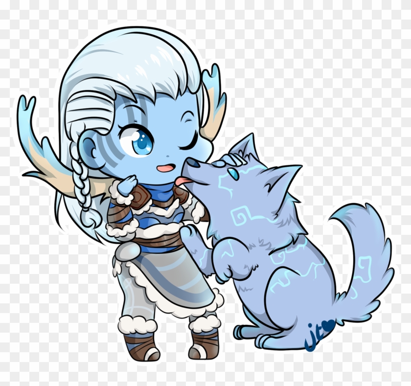 Skadi And Kaldr Chibi - Smite Fan Art Chibi #843459