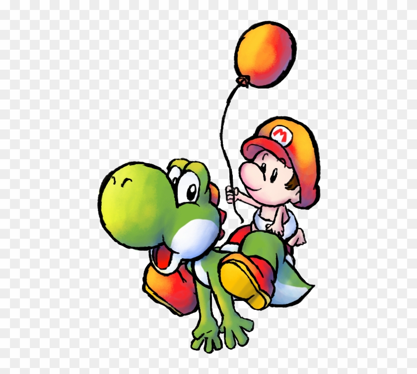 Yoshi & Baby Mario - Yoshi With Baby Mario #843535