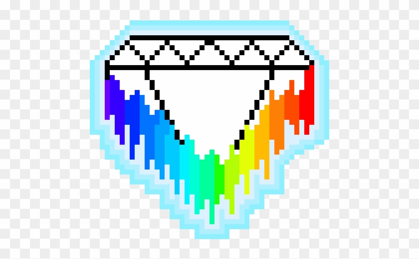 Melting Diamond - Pixel Art #843536