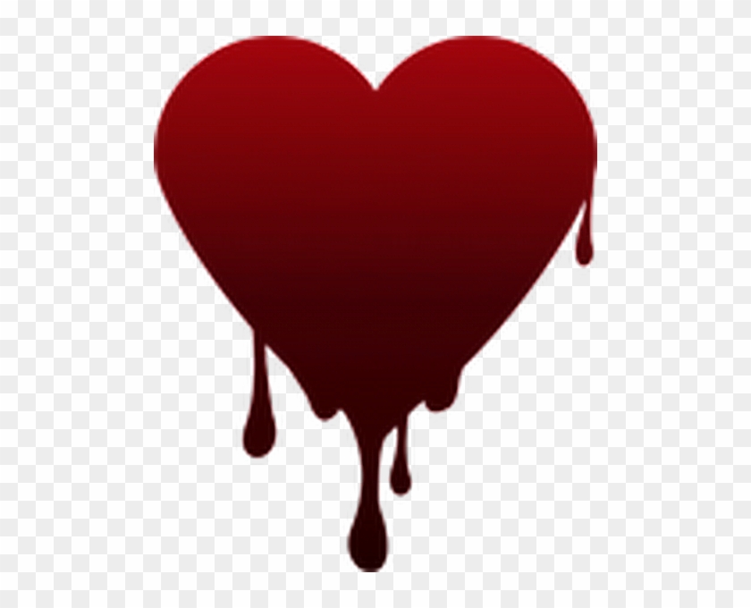 Heart Red Dripping Melting Freetoedit - Dripping Heart Clipart #843579