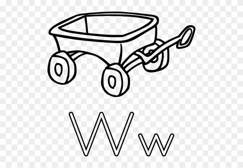 W Is For Wagon - Wagon Black And White #843601