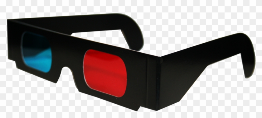 Verisimilar Half Frame Red Green 3 Dimensional Anaglyph - Black Paper 3d Glasses #843783