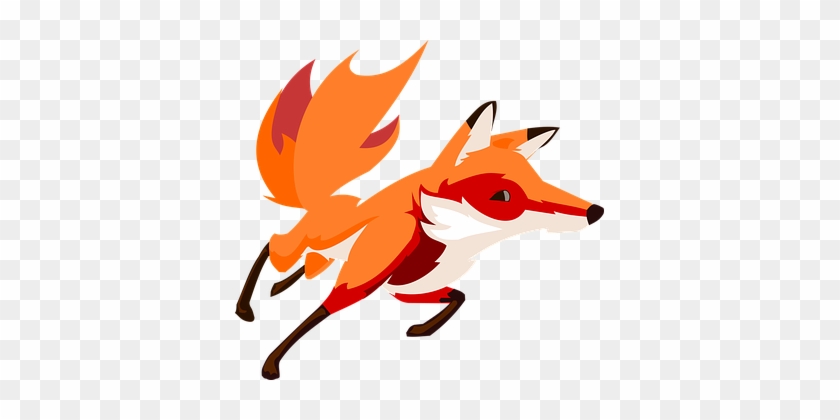 Animal Cartoon Fox Nature Fox Fox Fox Fox - Running Fox Clipart #843845