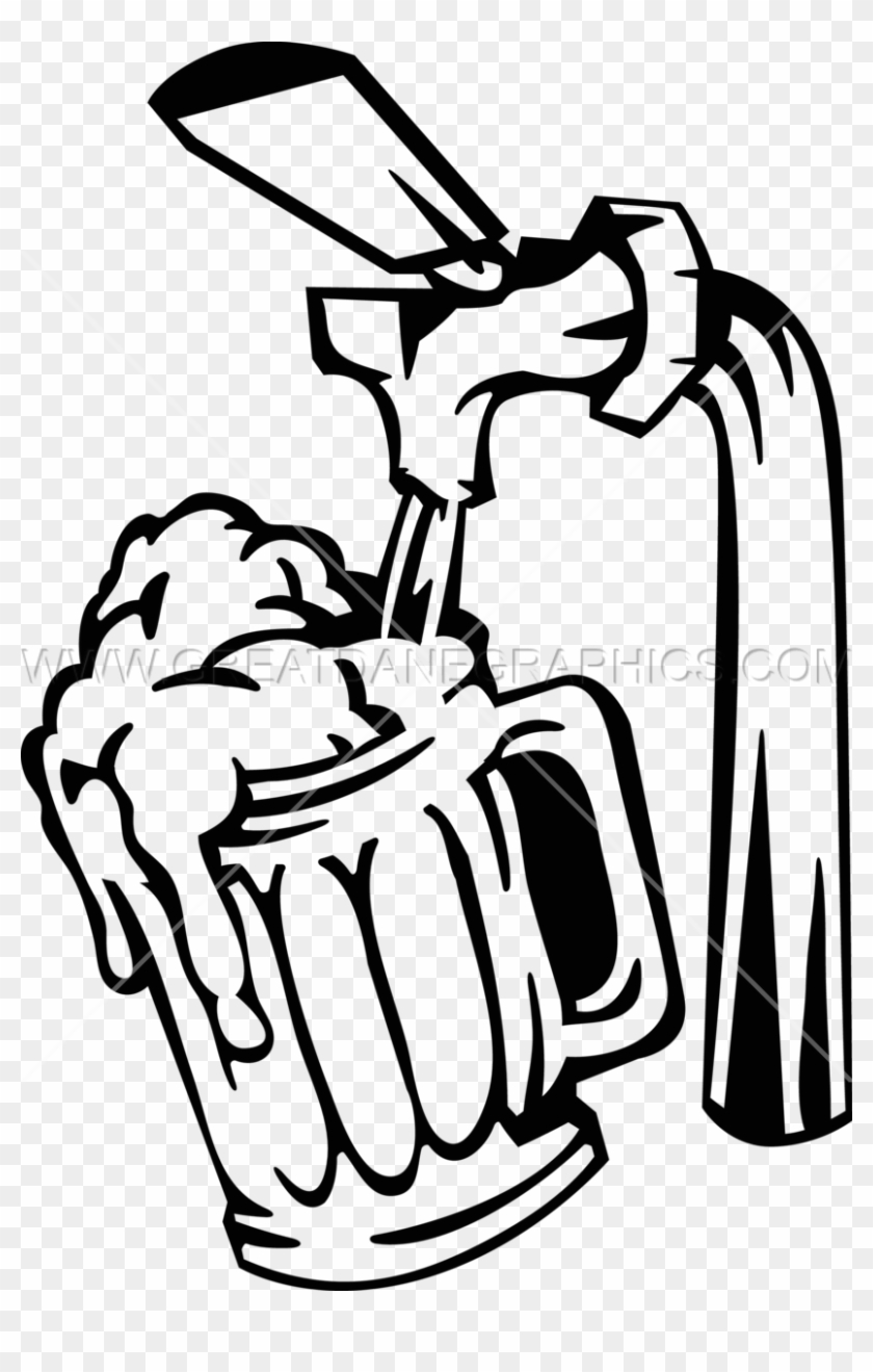 Tap Clipart Sketch - Beer Tap Clip Art #843846