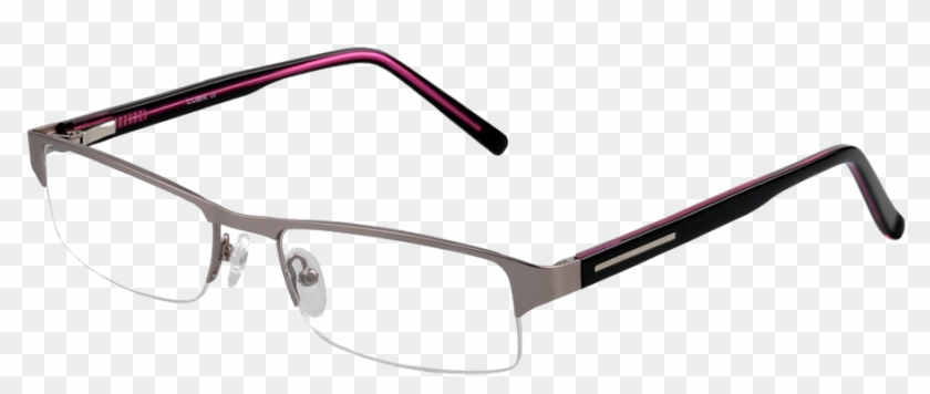 Semi Rimless Glasses Transparent - Glasses #843875