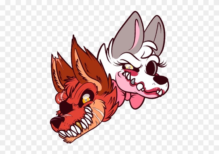 I've Wanted To Draw Foxy And Mangle For Some Time Now, - Draw Mangle And Foxy Scary Teeth #843902