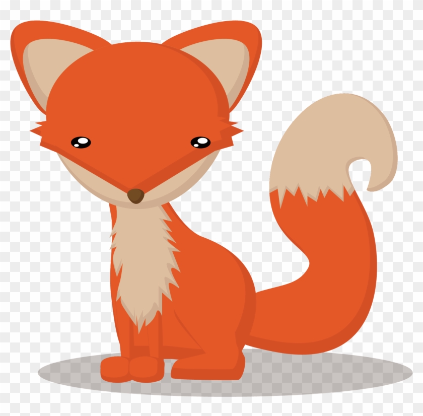 Red Fox Cartoon Animals Card Cartoon Fox Touch Animal - Red Fox #843927