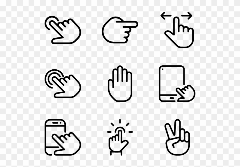 Touch Gestures - Hand Drawn Icon #843926
